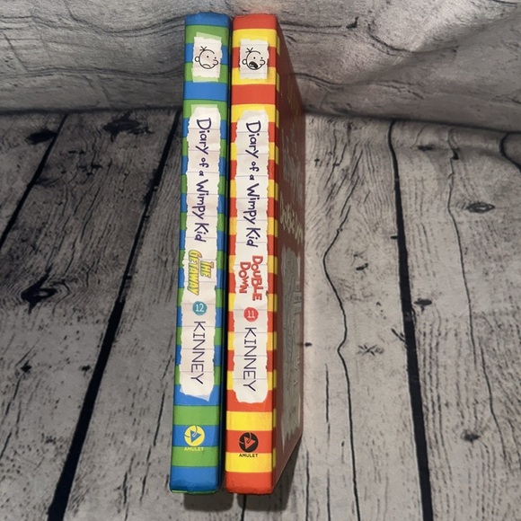 Diary of a Wimpy Kid Double Down & Get Away by Jeff Kinney 2 HARD COVER BOOKS - Picture 4 of 9